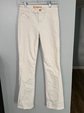 pair of white, curvy bootcut denim jeans from Joe's Jeans size 26